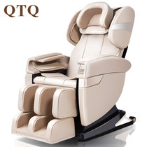 QTQ按摩椅家用全身全自动分期按摩沙发多功能老人零重力太空舱(浅杏色)
