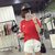 葩葩乐奇2017棉质夏季新款口袋短袖T恤女rihan7017(红色 M)第2张高清大图