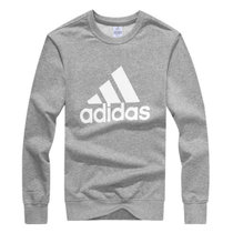 Adidas阿迪达斯卫衣2016新款外套男装男款运动服跑步运动衫圆领卫衣休闲长袖春季长袖上衣(灰色 XXXXL)