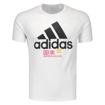 阿迪达斯短袖男体恤衫2017夏季新款运动半袖跑步训练T恤BK0937(白色BK0936 M)