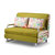 布艺可折叠沙发床多功能两用1.2米1.5米1.8米双人小户型沙发(卡其色 0.8米*1.9米)第2张高清大图
