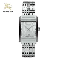 BURBERRY巴宝莉手表 时尚方形白色钢带女士手表 BU1583